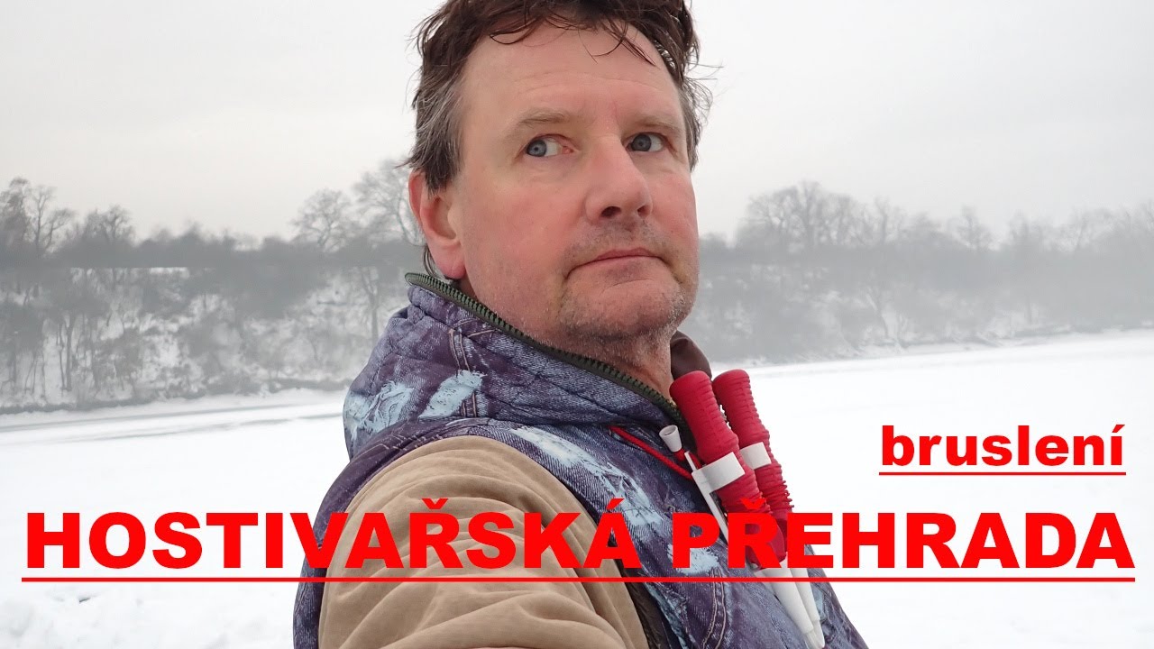 HOSTIVAŘSKÁ PŘEHRADA bruslení za oblevy