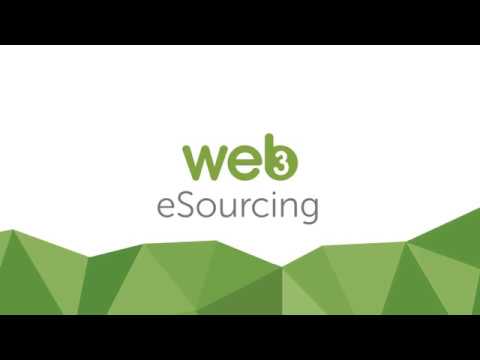 web3 eSourcing Product Tour