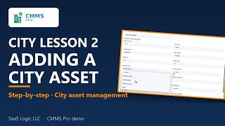 City Lesson 2: Adding a City Asset (Street Sign with MUTCD Data) | CMMS Pro Training