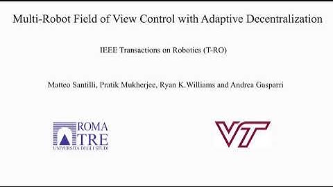 Multi-Robot Field of View Control with Adaptive Decentralization