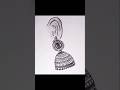 Jhumka Drawing | How to draw Jhumka earrings designs | jhumka gira re...#viral #jhumka #drawing