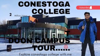 Conestoga College Doon campus tour - Kitchener. sports facilities, Gym and classrooms.