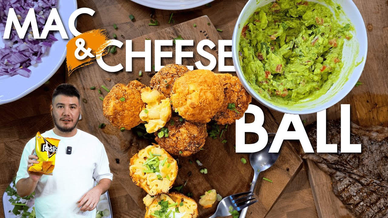 Mac and Cheese Ball ชีสยืดดด! คลุก Doritos ก่อนดูบอล | ครัวอ้ายฟาน