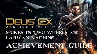 Deus Ex: Mankind Divided - Spokes in Two Wheels and Laputan Machine achievement/trophy guide
in this video im going to show you how preventing the bombs from exploding and saving the diplomats as well as killing Marchenko with his own kill switch earns you a total of 45G with a chance of getting an additional 90 for a pacifist run.
if this video helped you hit like, if you want to see more from me hit subscribe, and if you want to leave some feedback feel free to. and as always have a great day. Deus Ex: Mankind Divided - Spokes in Two Wheels and Laputan Machine achievement/trophy guide