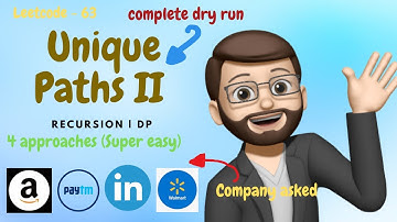 Unique Path II | Recursion | Memoization | Tabulation | Space Optimisation | Amazon | Leetcode - 63