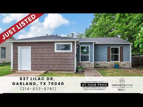 837 Lilac Dr, Garland, TX home video tour