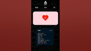 Corazón de amor Html y Css #programacion #developer #code #coding #html #css #love #amor