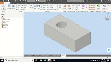 Parametric simple example Autodesk Inventor