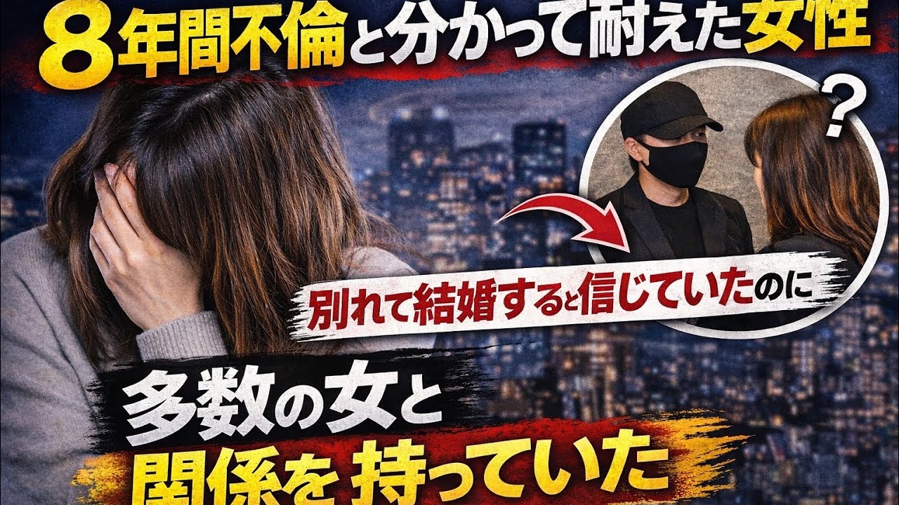 8年間不倫を耐えた女…信じた結婚の約束が全て嘘だった。