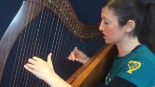 Free online harp lesson: "Wishing": Harp 2: Putting the melody with the chords