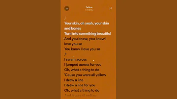 Coldplay: Yellow (Speed Up) | #Lyrics