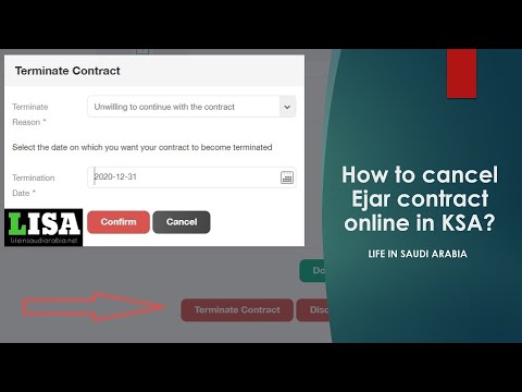 How to cancel Ejar contract online in KSA?