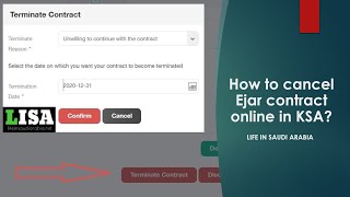How to cancel Ejar contract online in KSA?
