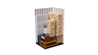 What can you store in a 20 sq.ft. storage unit?