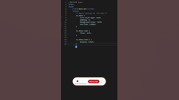 Menu Bar Create in Html #html #shortvideo #video
