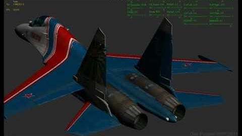 Su-27UB Rigged