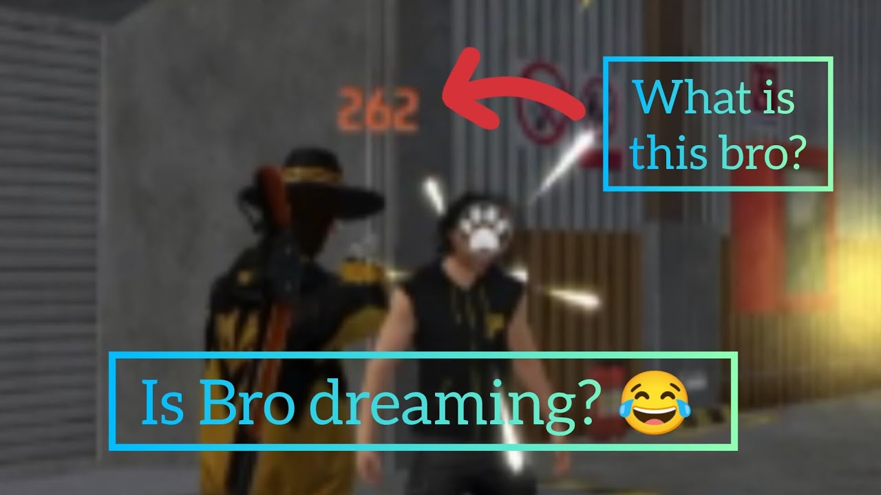 Playing FF with bro | Is bro dreaming? 😂 #viral - YouTube