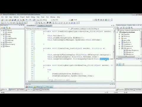 User Interface Processing in Visual Studio