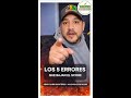 Top 5 errores que bajan el score #shorts