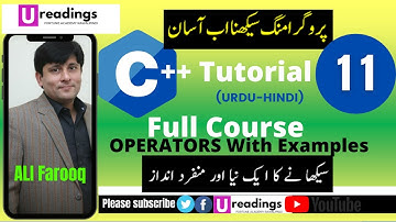 Operators in C++ | All Operators in CPP  (URDU/HINDI)
