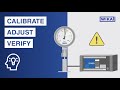 Calibration of measuring instruments | Definition of calibration, verification and adjustment