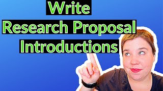 How to Write a Successful Research Proposal Introduction