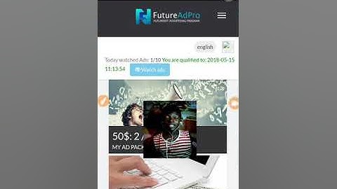 How to watch adds on future net using your mobile smart phone.