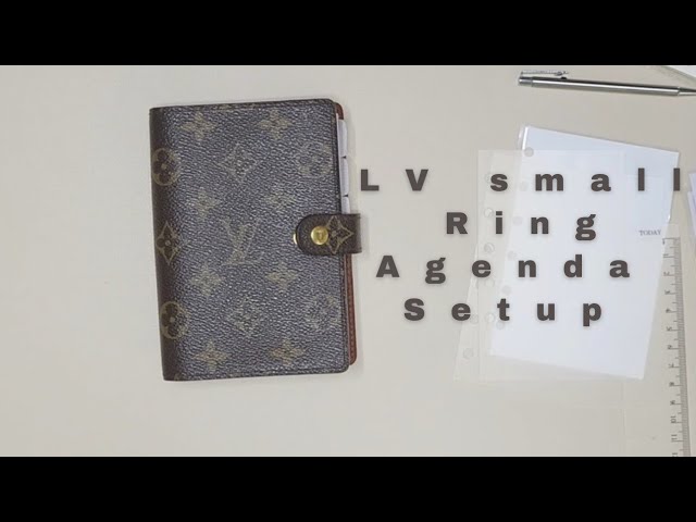 Louis Vuitton Small Ring AgendaA7 Pocket Planner December Setup