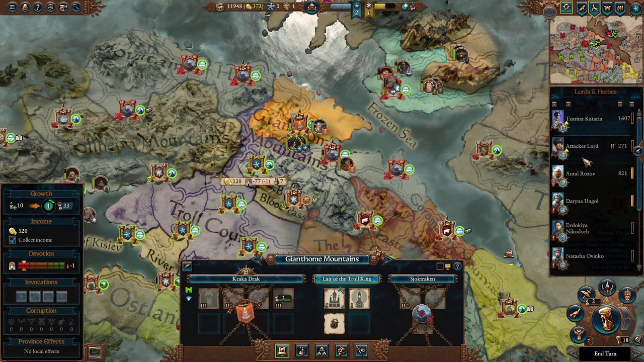 Tzarina Katarin Ice Court Legendary Kislev Campaign Patch 7.1 Total War Warhammer 3