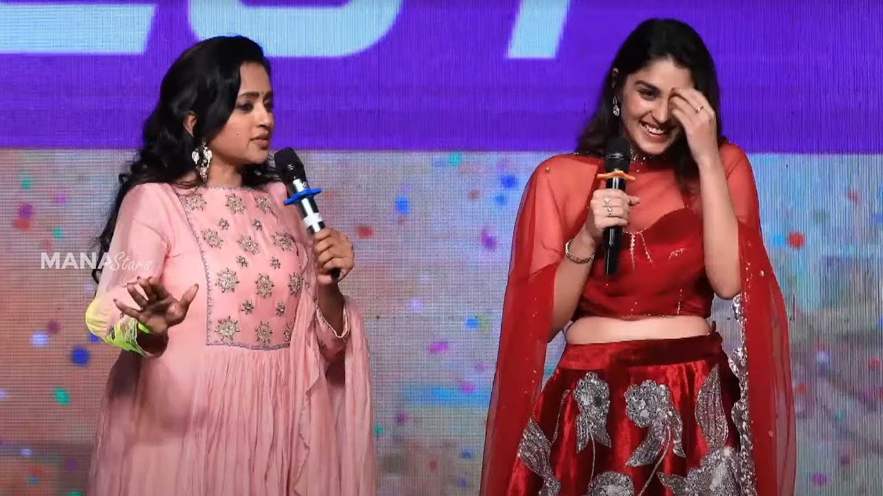 Anchor Suma Fun With Yukti Thareja @ Rangabali Pre Release Event | Manastars