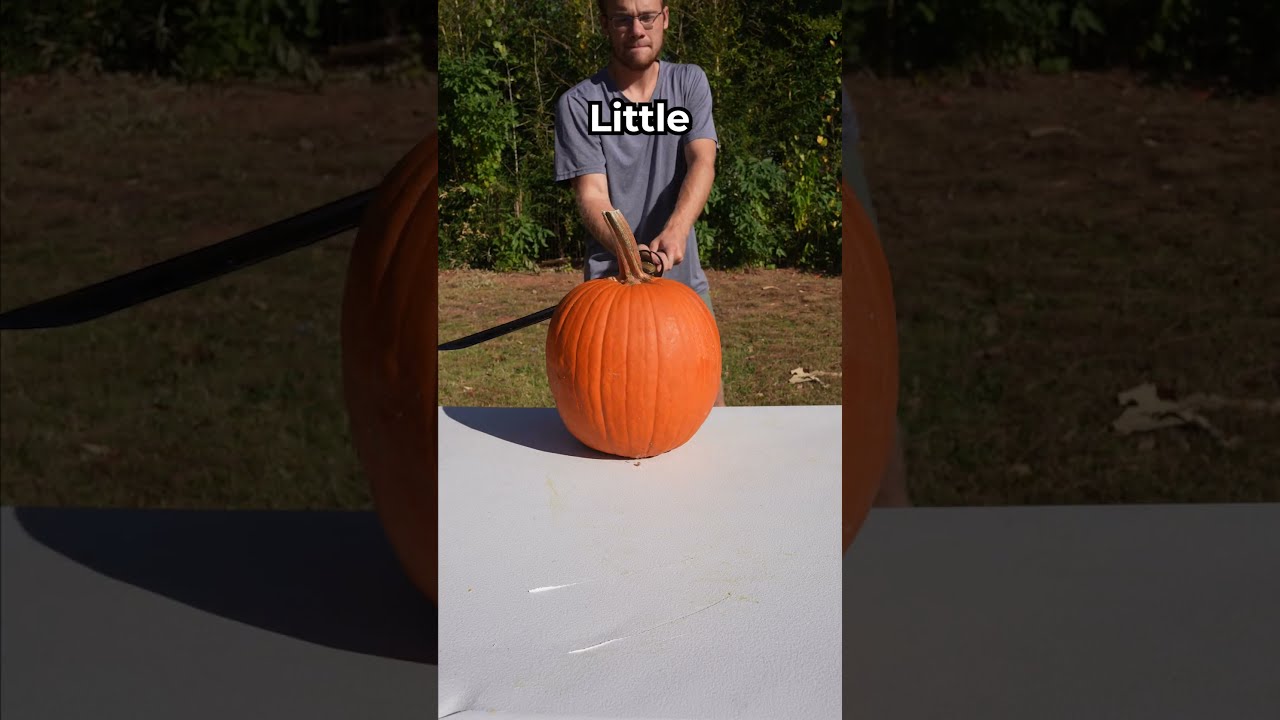 We Sliced The LARGEST Pumpkin Could Find Halloweenwithshorts