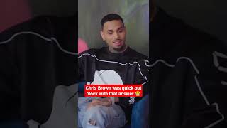 Chris Brown instant reaction to Maro question was ⚡ fast