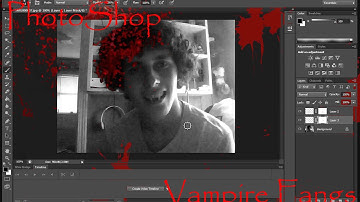 Photoshop CS6 Vampire fangs