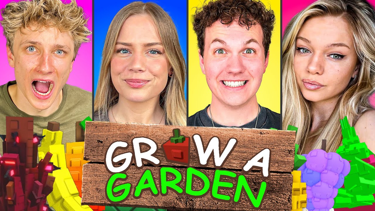 Vi fik youtuberne til at rate hinanden i Grow a Garden!