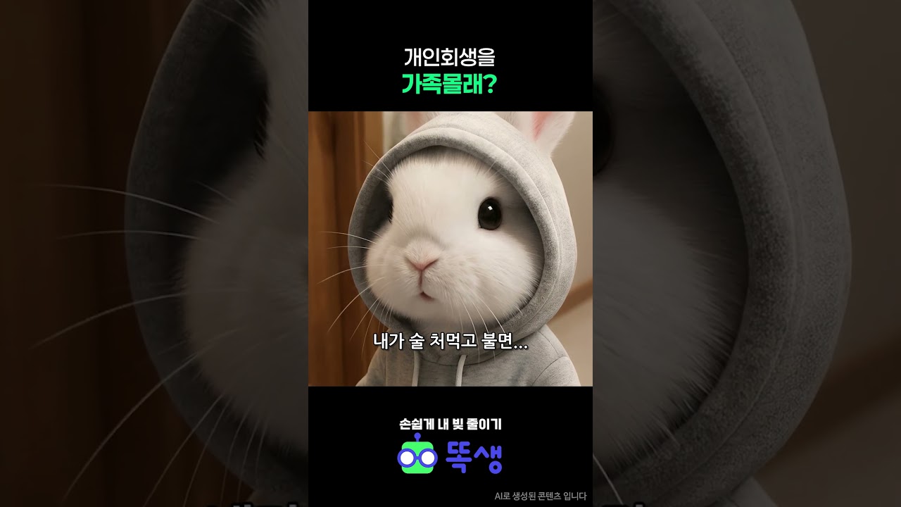 개인회생을 가족몰래?