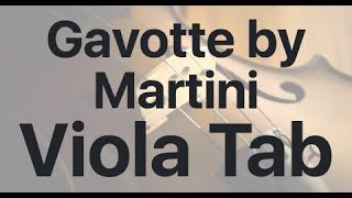 Learn Gavotte by Martini on Viola - How to Play Tutorial