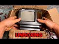 Unboxing portable black and white crt tv only 5 inch screen