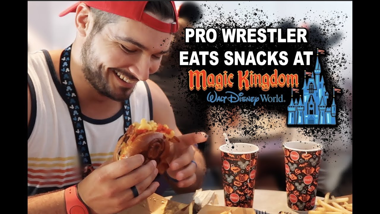 Pro Wrestler Eats Snacks At Magic Kingdom Disney World YouTube