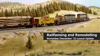 Railfanning and Remodelling - November/December '22 Layout Update