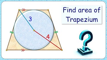 216) Circle in an isosceles trapezium. Find area of trapezium | Math Olympiad | Geometry.