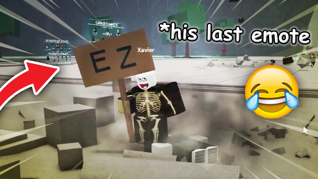 Bro Never Emoting Again After This 😹💦 | The Strongest Battlegrounds