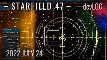 STARFIELD 47  / devLog 2022 July 24 / Creating the circular Proximity Scan effect