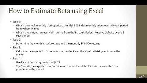 How to Estimate a Stock