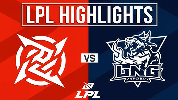NIP vs LNG Highlights ALL GAMES | LPL 2024 Summer | Ninjas In Pyjamas vs LNG Esports
