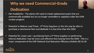 Commercial Grade Dedication What you need to know 2