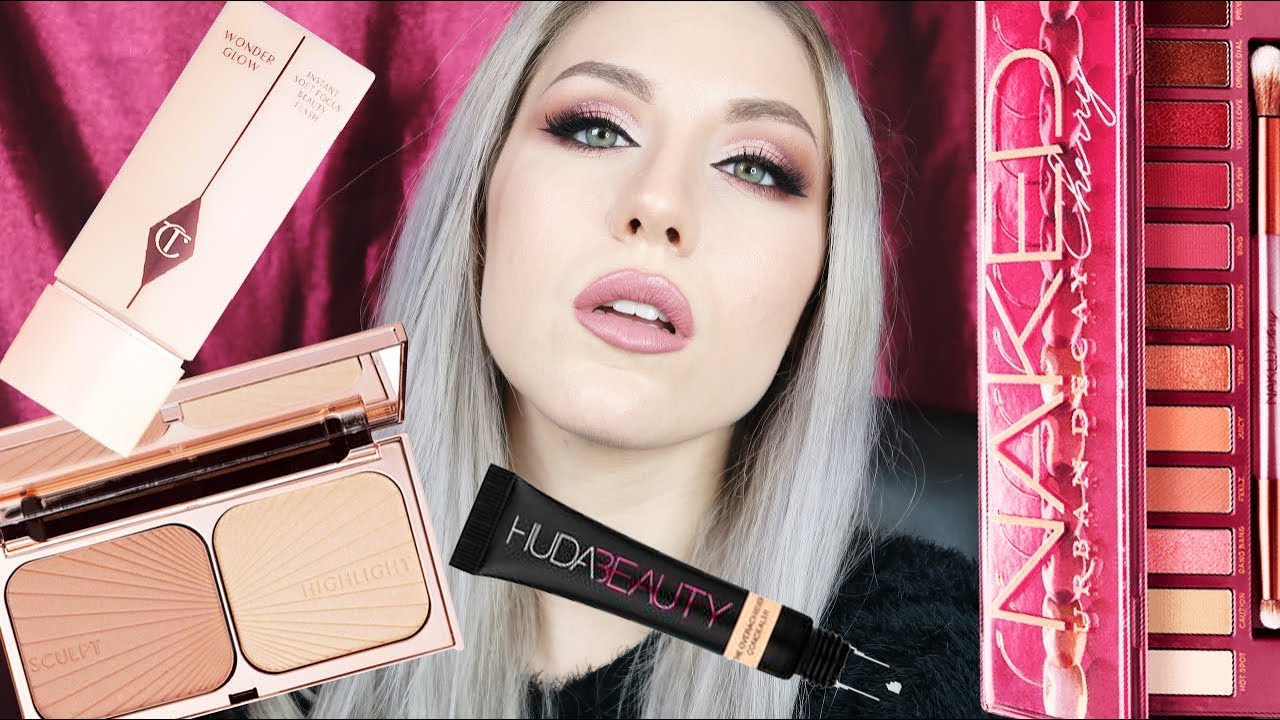 Paso a paso probando Charlotte Tilbury, HUDA, Naked Cherry con Charleta || GotyMakeUp3
