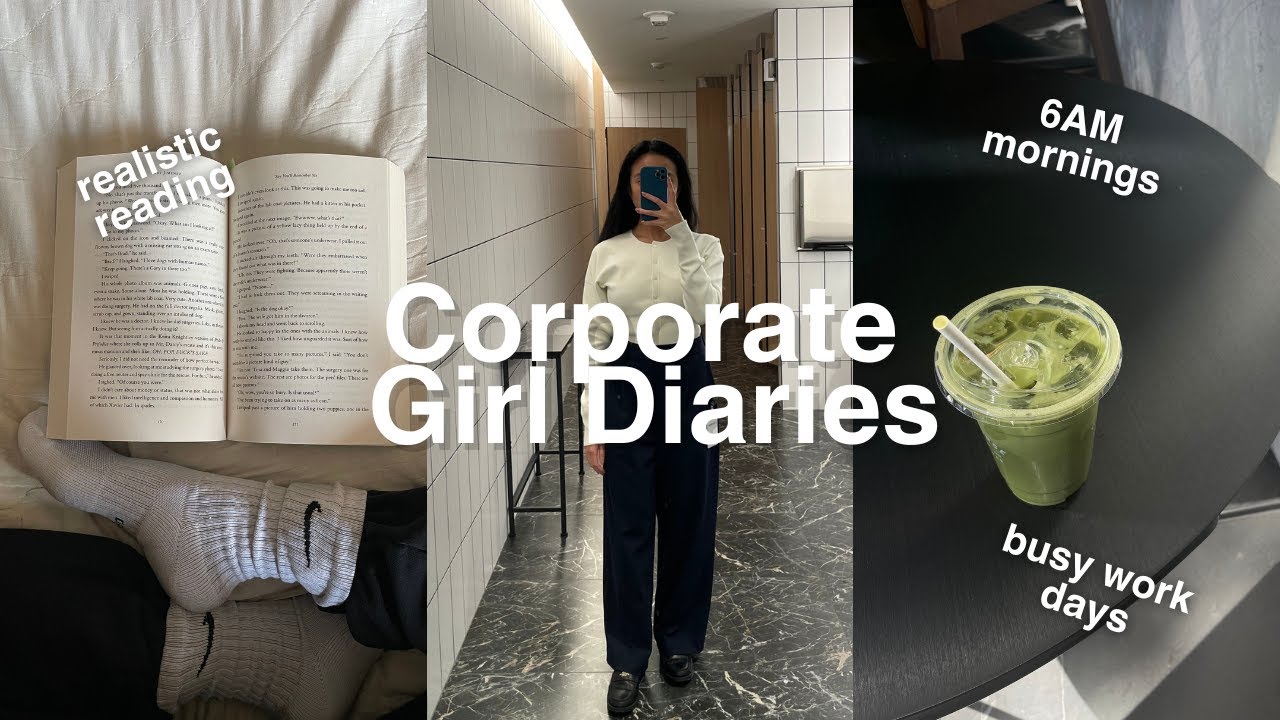 Corporate Girl Diaries 🧣| how much I actually read working 9–5