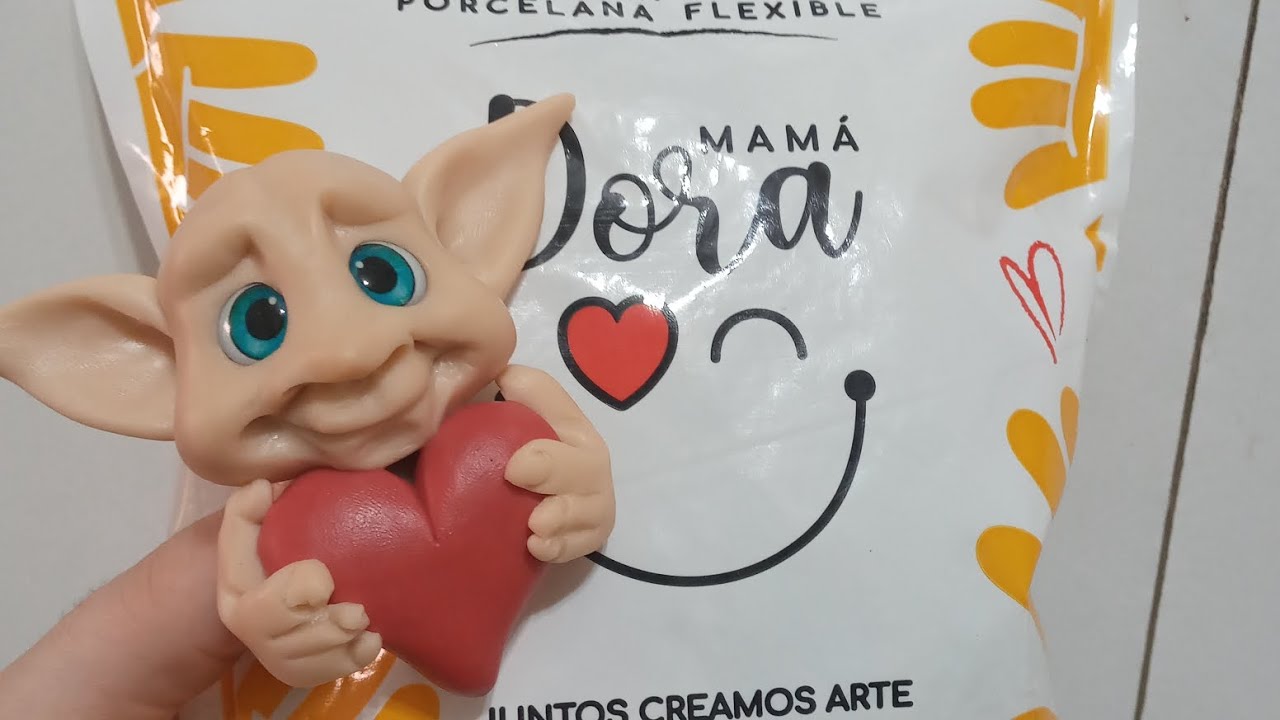 DUENDE DEL AMOR porcelana fria MODELADO A MANO