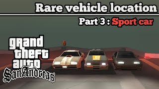 Gta Sa 3 Rare Vehicle Location Part 3 Sport Car Edition