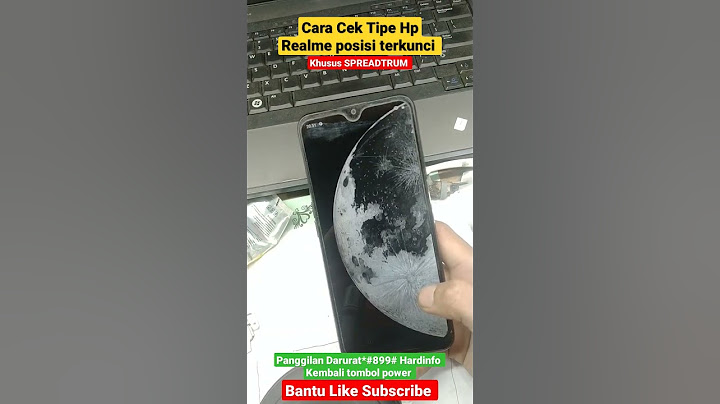 cara cek tipe Hp Realme